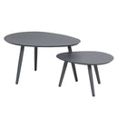 Deko Living 3 Piece Gray Outdoor Compression Foam Sofa and Table Set (COP30018)
