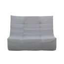 Deko Living 5 Piece Gray Outdoor Compression Foam Loveseat Sofa Chairs and Table Set (COP30019)
