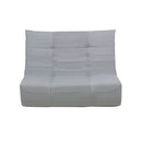 Deko Living 5 Piece Gray Outdoor Compression Foam Loveseat Sofa Chairs and Table Set (COP30019)