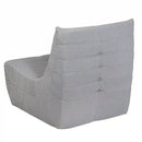 Deko Living 5 Piece Gray Outdoor Compression Foam Loveseat Sofa Chairs and Table Set (COP30019)