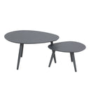 Deko Living 2 Piece Gray Outdoor Oval Table Set (COP30019TBL)