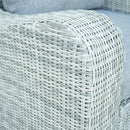 Deko Living 5 Piece Seating Gray Outdoor Wicker Sofa and Sofa Chair Set with Table (COP30112)