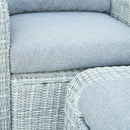 Deko Living 5 Piece Seating Gray Outdoor Wicker Sofa and Sofa Chair Set with Table (COP30112)