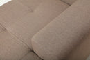 Deko Living 3 Piece Brown Outdoor Compression Foam Sofa and Table Set (COP30118)