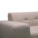 Deko Living 3 Piece Brown Outdoor Compression Foam Sofa and Table Set (COP30118)