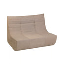 Deko Living 5 Piece Brown Outdoor Compression Foam Loveseat Sofa Chairs and Table Set (COP30119)