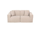 Deko Living 2 Piece Seating  Beige Outdoor Compression Foam Sofa Set (COP30217SET)