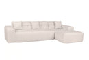 Deko Living 3 Piece Beige Outdoor Compression Foam Sofa and Table Set (COP30218)