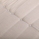 Deko Living 5 Piece Beige Outdoor Compression Foam Loveseat Sofa Chairs and Table Set (COP30219)