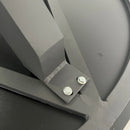 Deko Living 4 Piece Seating Grey Outdoor Aluminum Round Patio Dining Table and Stackable Chairs Set (COP30704)