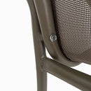 Deko Living 4 Piece Seating Champagne Outdoor Aluminum Round Patio Dining Table and Stackable Chairs Set (COP30804)