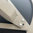 Deko Living 4 Piece Seating Champagne Outdoor Aluminum Round Patio Dining Table and Stackable Chairs Set (COP30804)