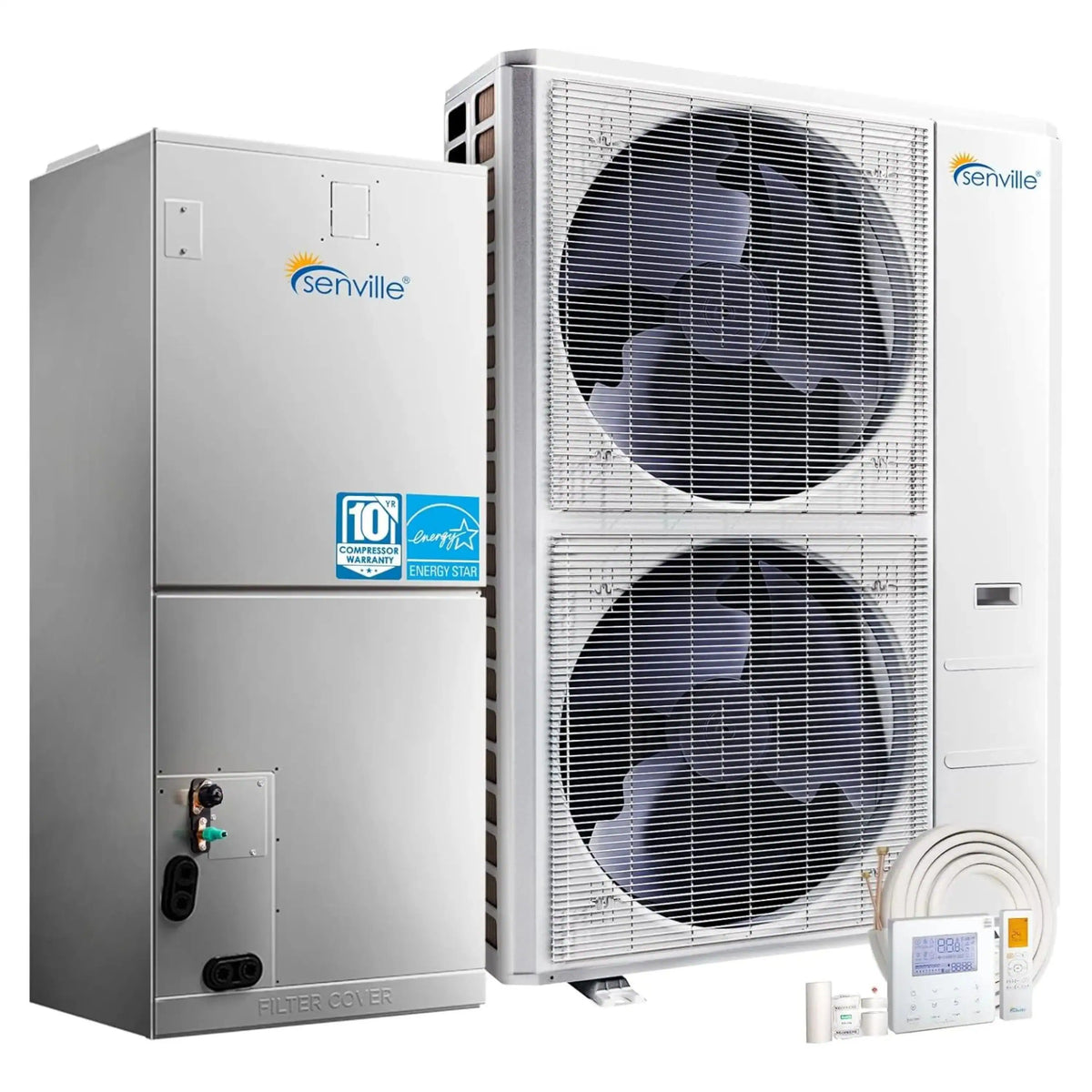 Senville 60K BTU Central Split System with 16 SEER2 Heat Pump Condense