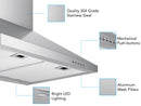 Victory Classic 30-Inch 600 CFM Wall Mount Range Hood in Stainless Steel (CLASSIC-30)