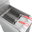 Forno Commerciale Natural Gas Deep Fryer with 4 Burners 120,000 BTU, 50 Lbs Oil Capacity (FCMGF0023)