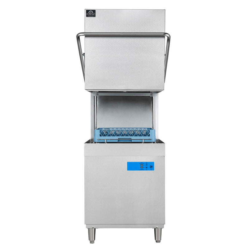 Forno Commerciale Hood Dishwasher in Stainless Steel, 26L Tank Capacity (FCMDW0031)