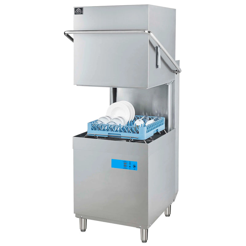 Forno Commerciale Hood Dishwasher in Stainless Steel, 26L Tank Capacity (FCMDW0031)