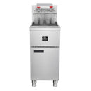Forno Commerciale Natural Gas Deep Fryer with 3 Burners 90,000 BTU, 40 Lbs Oil Capacity, Millivolt Control (FCMGF0048)