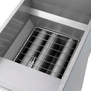 Forno Commerciale Natural Gas Deep Fryer with 3 Burners 90,000 BTU, 40 Lbs Oil Capacity, Millivolt Control (FCMGF0048)