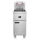 Forno Commerciale Propane Gas Deep Fryer with 4 Burners 120,000 BTU, 50 Lbs Oil Capacity, Millivolt Control (FCMGF0030)