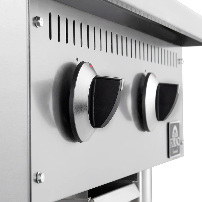 Forno Commerciale 24-Inch Gas Griddle in Stainless Steel (FCMGG0055-24)