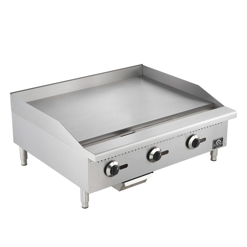 Forno Commerciale 36-Inch Gas Griddle in Stainless Steel (FCMGG0055-36)