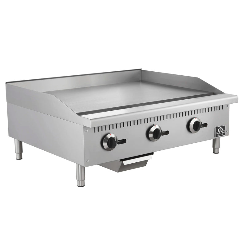 Forno Commerciale 36-Inch Gas Griddle in Stainless Steel (FCMGG0055-36)