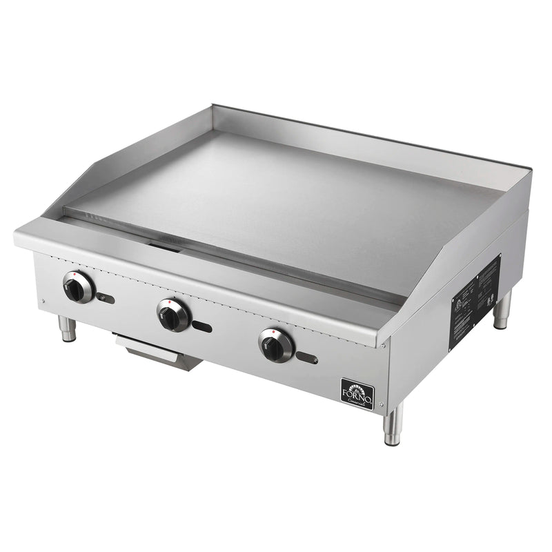 Forno Commerciale 36-Inch Gas Griddle in Stainless Steel (FCMGG0055-36)