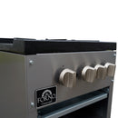Forno Commerciale Gas Stock Pot Range with 2 Powerful 3-Ring Burners, 160,000 BTU, Durable Stainless Steel, Heavy-Duty Cast Iron Grates (FCMSP0094-18)