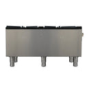 Forno Commerciale Gas Stock Pot Range with 2 Powerful 3-Ring Burners, 160,000 BTU, Durable Stainless Steel, Heavy-Duty Cast Iron Grates (FCMSP0094-18)