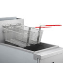 Forno Commerciale Propane Gas Deep Fryer with 3 Burners 90,000 BTU, 40 Lbs Oil Capacity (FCMGF0016)