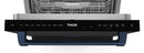 Gordon Ramsay by Thor Kitchen 3-Piece Appliance Package - 48-Inch Gas Range with Liquid Propane Kit with Double Oven, 36-Inch Refrigerator, and Dishwasher in Black with Blue Trim
