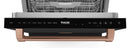Gordon Ramsay by Thor Kitchen 3-Piece Appliance Package - 48-Inch Gas Range with Liquid Propane Kit with Double Oven, 36-Inch Refrigerator, and Dishwasher in Black with Rose Gold Trim