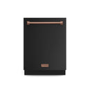 Gordon Ramsay by Thor Kitchen 24 Inch Dishwasher in Black with Rose Gold Trim (DW24X8BA00-RSG)