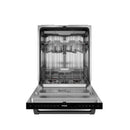 Gordon Ramsay by Thor Kitchen 3-Piece Appliance Package - 36-Inch Electric Range with Tilt Panel Touch Control, 36-Inch Refrigerator, and Dishwasher in Black