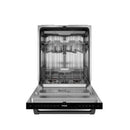 Gordon Ramsay by Thor Kitchen 3-Piece Appliance Package - 48-Inch Gas Range with Double Oven, 36-Inch Refrigerator, and Dishwasher in Black