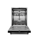 Gordon Ramsay by Thor Kitchen 3-Piece Appliance Package - 48-Inch Gas Range with Liquid Propane Kit with Double Oven, 36-Inch Refrigerator, and Dishwasher in Stainless Steel with Black Trim