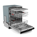 Gordon Ramsay by Thor Kitchen 3-Piece Appliance Package - 48-Inch Gas Range with Liquid Propane Kit with Double Oven, 36-Inch Refrigerator, and Dishwasher in Stainless Steel with Black Trim