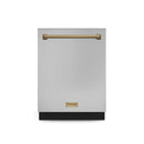 Gordon Ramsay by Thor Kitchen 24 Inch Dishwasher in Stainless Steel with Bronze Trim (DW24X8BA99-BRZ)