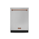 Gordon Ramsay by Thor Kitchen 24 Inch Dishwasher in Stainless Steel with Rose Gold Trim (DW24X8BA99-RSG)