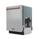 Gordon Ramsay by Thor Kitchen 3-Piece Appliance Package - 36-Inch Electric Range with Tilt Panel Touch Control, 36-Inch Refrigerator, and Dishwasher in Stainless Steel with Rose Gold Trim