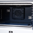 Forno Capriasca 36-Inch Freestanding French Door Dual Fuel Range in White with Antique Brass Handle (FFSGS6387-36WHT)