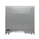 Forno 4-Piece Appliance Package - 36-Inch Dual Fuel Range, Wall Mount Range Hood, 36-Inch French Door Refrigerator, and Dishwasher in White with Antique Brass Handle