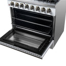 Forno 5-Piece Appliance Package - 36-Inch Dual Fuel Range, Wall Mount Range Hood, 60-Inch Refrigerator, Dishwasher, and 30-Inch Microwave Drawer in White with Antique Brass Handle