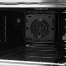 Forno 5-Piece Appliance Package - 48-Inch Dual Fuel Range, 60-Inch Convertible Refrigerator with Modern Trim, Dishwasher, and 24-Inch Microwave Oven in Black with Antique Brass Handle