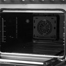 Forno Galiano 48-Inch French Door Dual Fuel Range with 8 Burners and 6.58 Cu. Ft. Electric Convection Oven in Black with Antique Brass Trim (FFSGS6356-48BLK)