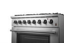 Forno Marco 36-inch Dual Fuel Range with 6 Burners and 5.36 cu.ft. Oven in Stainless Steel (FFSGS6197-36)