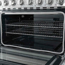 Forno Paolo 36-Inch Freestanding Electric Range with 5.44 Cu.Ft True Convection Oven in Stainless Steel (FFSEL6011-36)