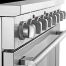 Forno 5-Piece Appliance Package - 36-Inch Electric Range, Wall Mount Range Hood, 36-Inch Refrigerator, Dishwasher, and 24-Inch Microwave Drawer in Stainless Steel