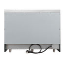 Forno 4-Piece Appliance Package - 48-Inch Electric Range, Wall Mount Range Hood, 36-Inch Refrigerator, and Dishwasher in Black with Antique Brass Handle